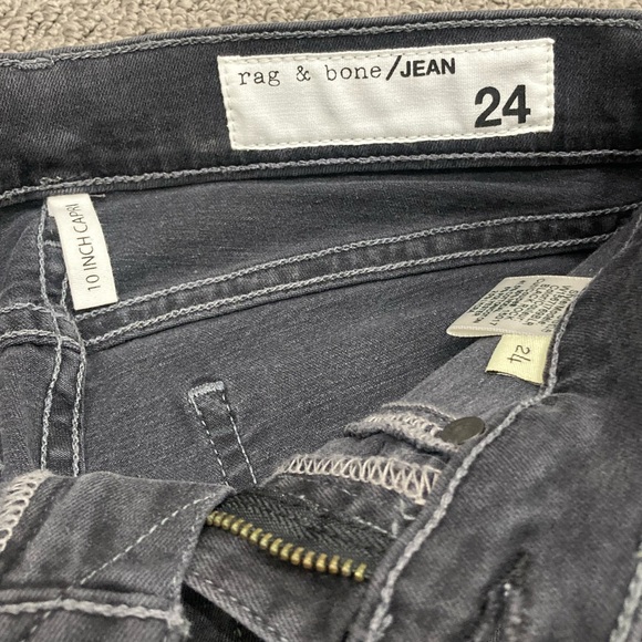 RAG & BONE 10 Inch Capri Jean With Slit size 24 NWT - Picture 6 of 9